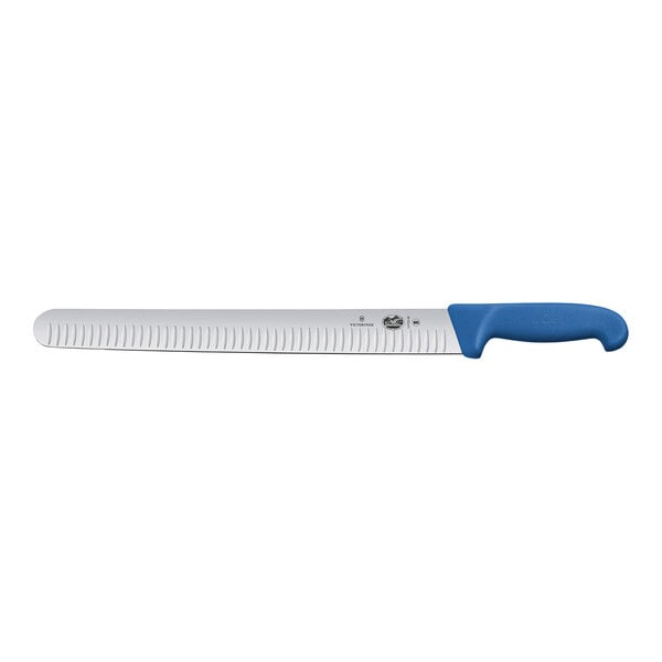 Slicing Knife w/ Granton Edge & Blue Fibrox Handle 5.4722.36 – item 3535472236