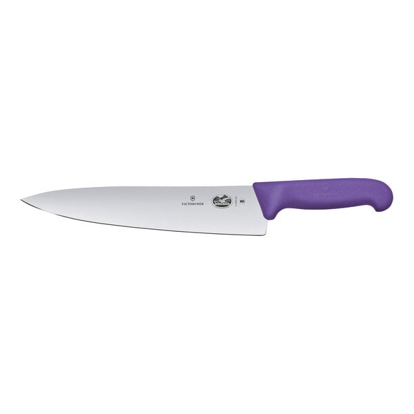 Victorinox 10" Chef Knife w/ Purple Fibrox Handle 5.2005.25 – item 3535200525