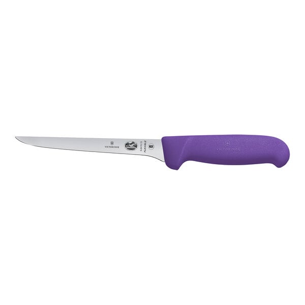 Victorinox Boning Knife w/ Purple Fibrox Handle 5.6415.15 – item 3535641515
