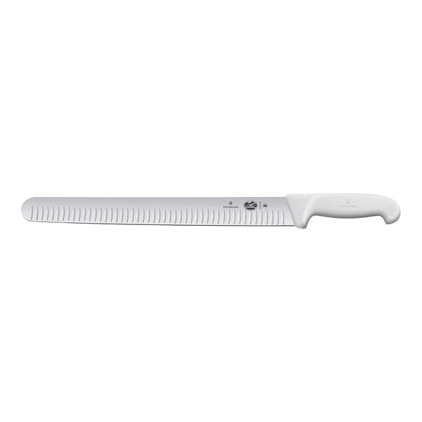 Victorinox 14" Slicing Knife w/ Granton Edge & White Fibrox – item 3535472736