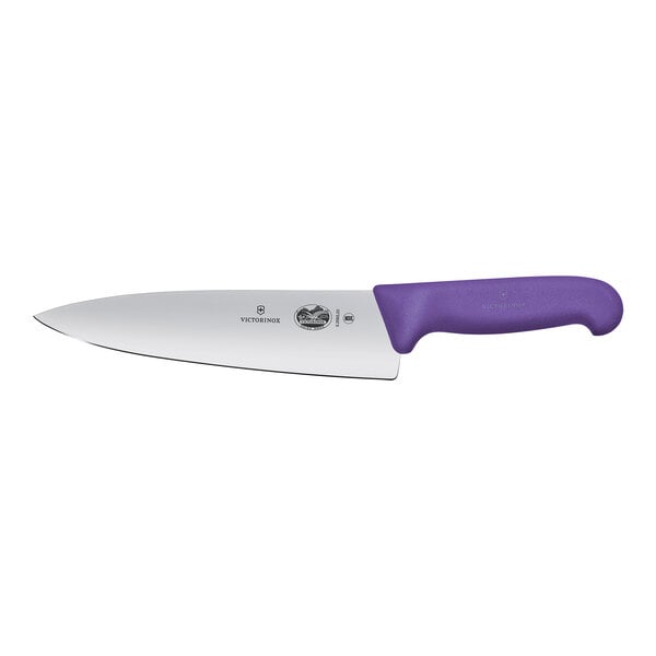 Victorinox 8" Chef Knife w/ Purple Fibrox Handle 5.2065.20 – item 3535206520