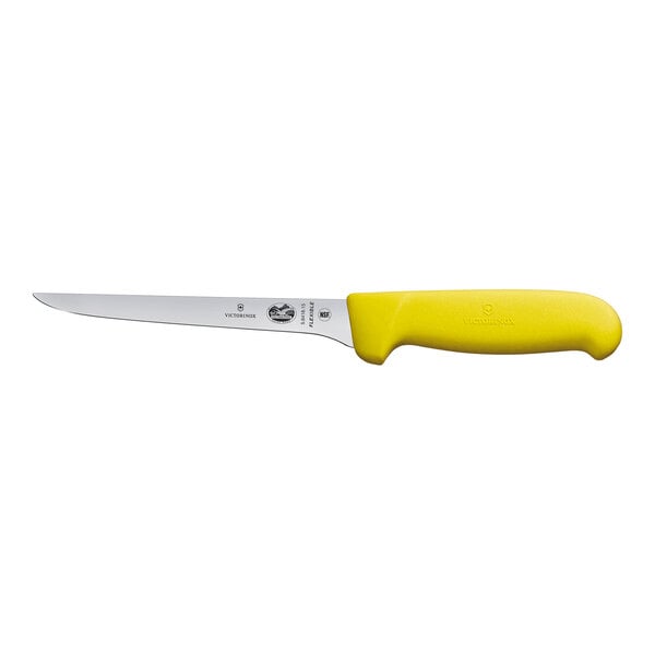 Victorinox Boning Knife w/ Yellow Fibrox Handle 5.6418.15 – item 3535641815