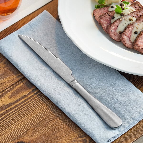 Acopa Josette 9" Distressed X-Heavy Steak Knife – item 267820814 image 2