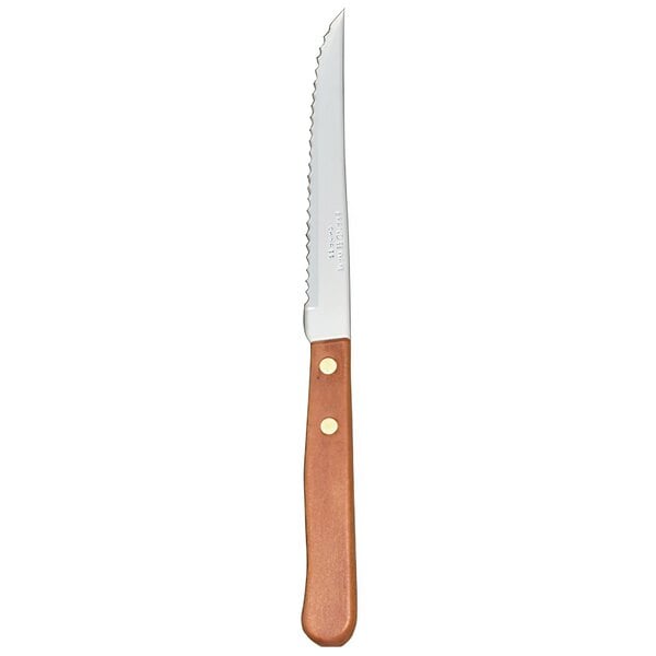 Libbey 200 1762 8 1/2" Hollow Steak Knife w/ Wood Handle – item 9592001762