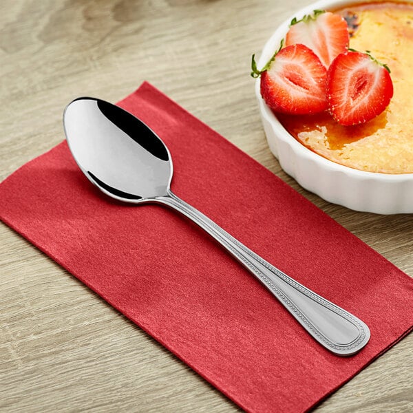 Choice Milton 7 3/8" Medium Dinner / Dessert Spoon – item 267270003M image 2