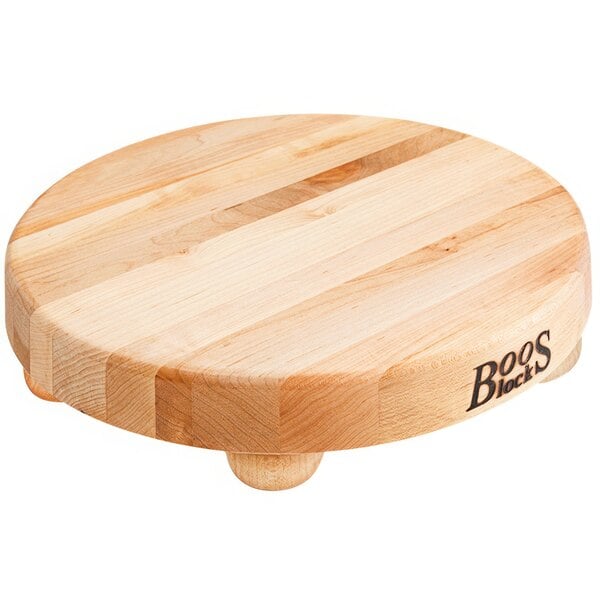 John Boos & Co. 12" x 1 1/2" Cutting Board w/ Bun Feet – item 650B12R