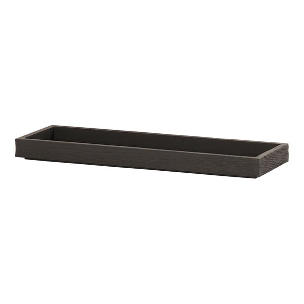 Cal-Mil Brooklyn 20" x 6" Black Narrow Serving Tray - -13 – item 21106206113