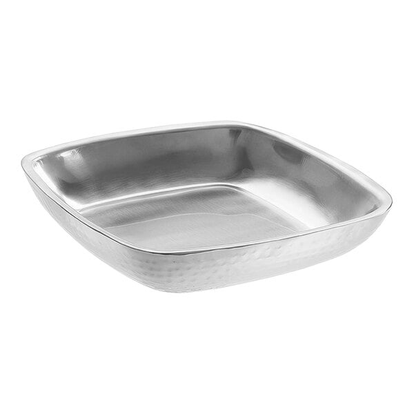 American Metalcraft" Square Double Serving Tray w/ Hammered – item 124DWHSSEA10