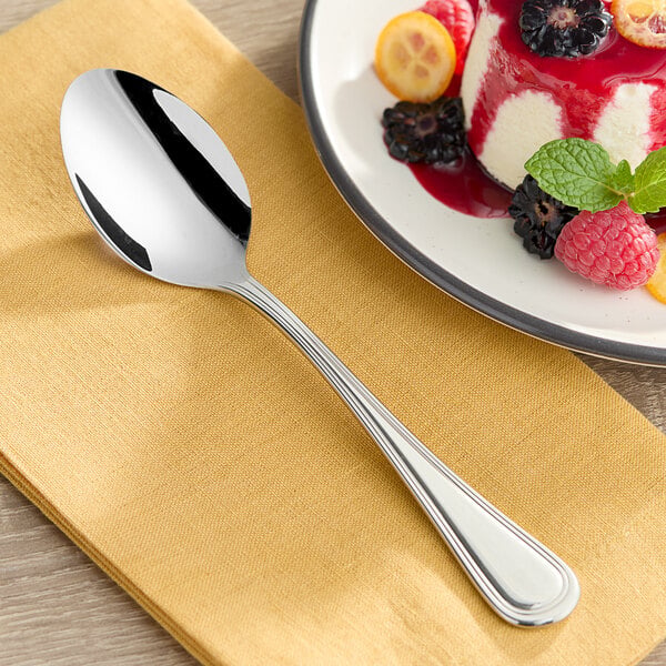 Acopa Edgeworth 7 3/16" X-Heavy Dinner / Dessert Spoon – item 267750803E image 2