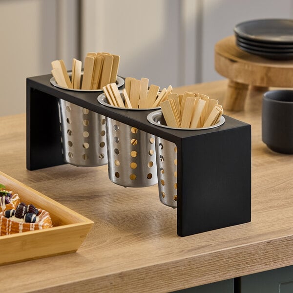 Midnight 3-Cylinder Horizontal Flatware / Condiment Display – item 2111425396 image 2
