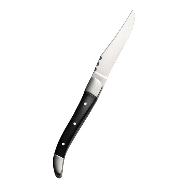 Bon Chef Laguiole 8 3/4" Steak Knife w/ Black Wood Handle – item 201S946