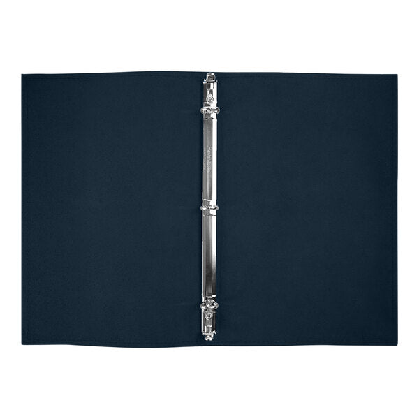 H. Risch, Inc. Genuine Leather 5 1/2" x 8 1/2" Menu Binder – item 7597GB5585BL image 2