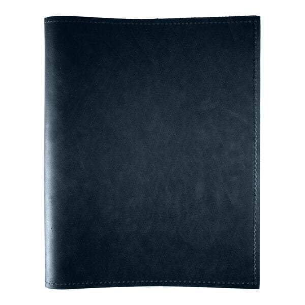 H. Risch, Inc. Genuine Leather 8 1/2" x 11" Menu Cover – item 7599GP8511BL image 2