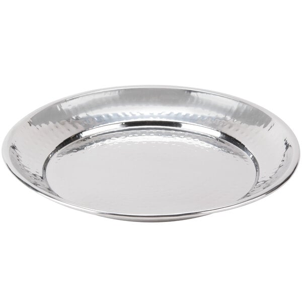 American Metalcraft 13 1/2" Hammered Stainless Serving Plate – item 124HMRST1301 image 2