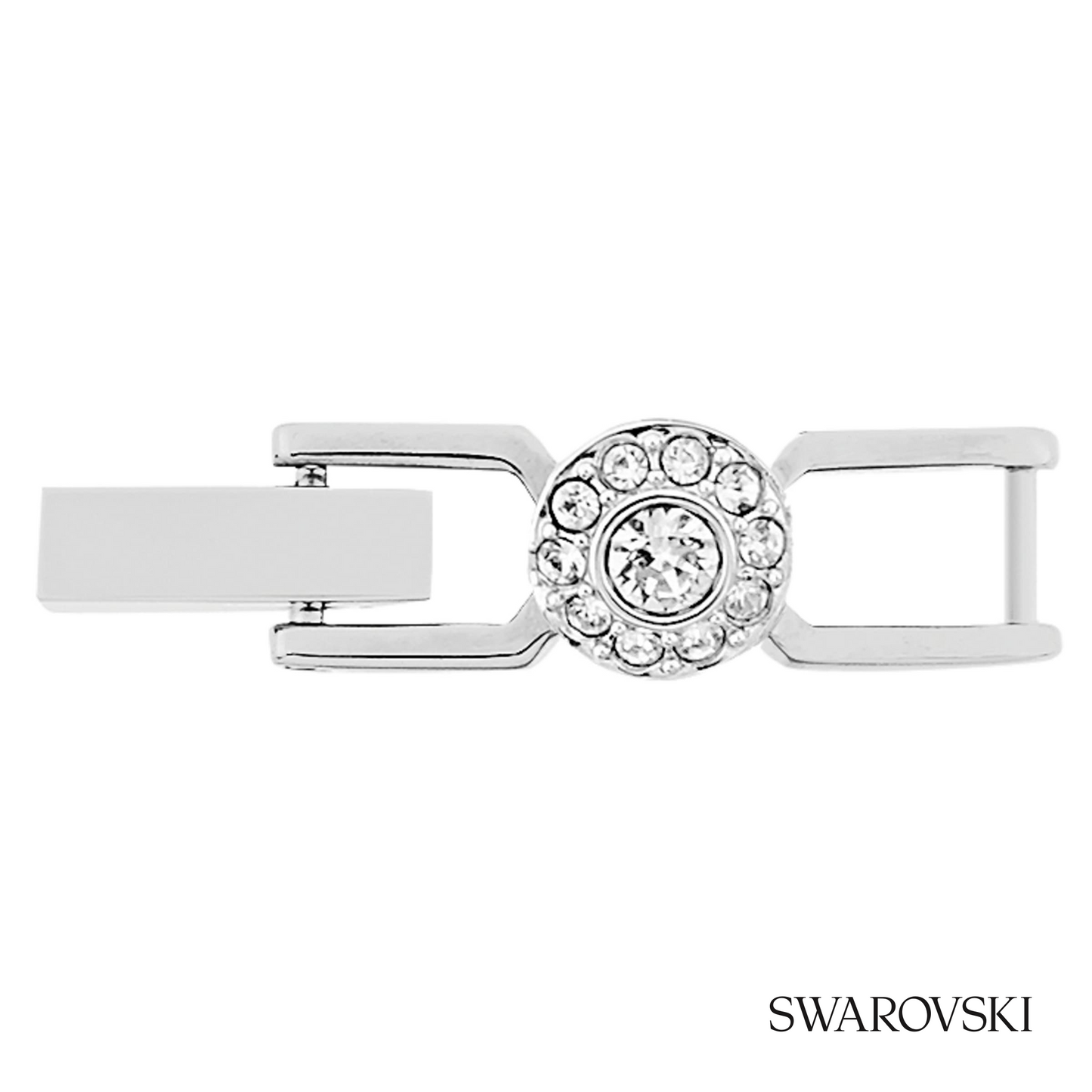 Swarovski Una Angelic extender, Round cut, White, Rhodium – item 5099269