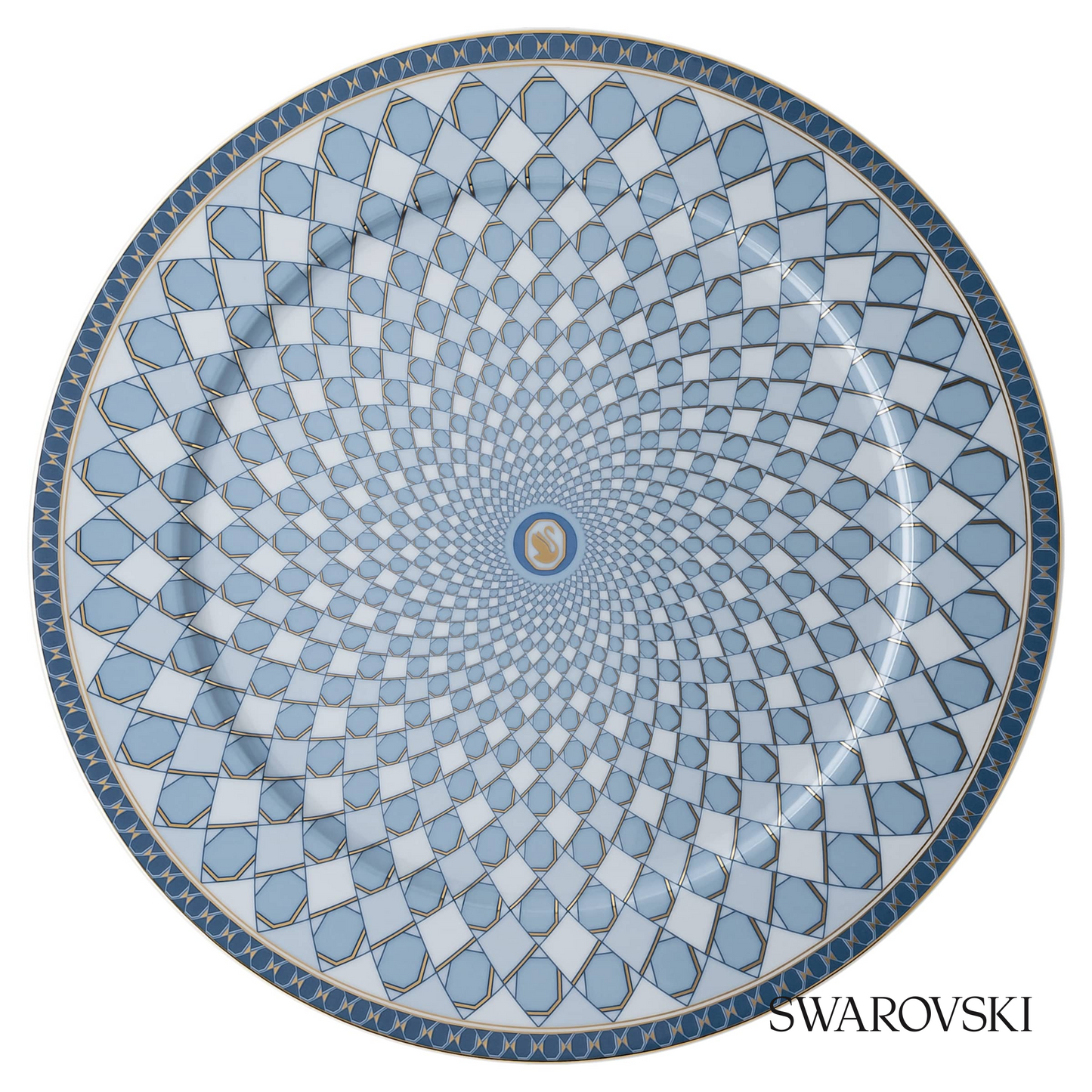 Swarovski Signum service plate, Large, Blue – item 5635499