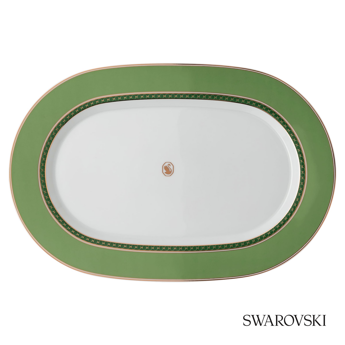 Swarovski Signum platter plate, Small, Green – item 5635513
