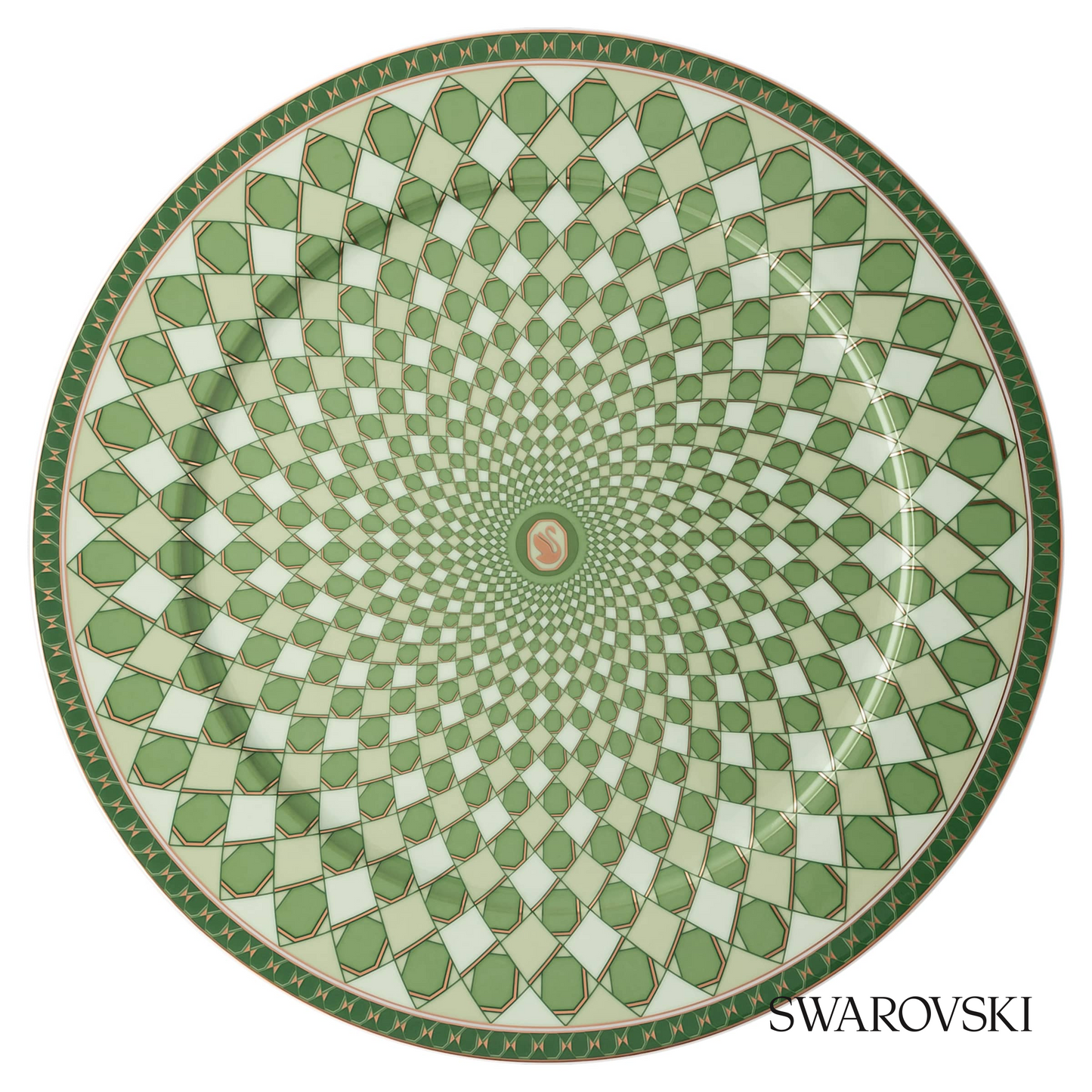 Swarovski Signum service plate, Large, Green – item 5635514
