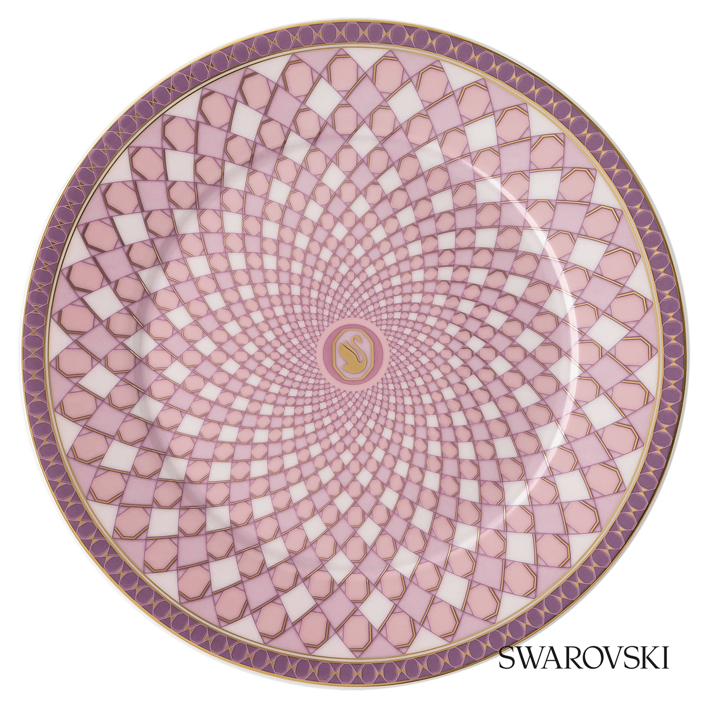Swarovski Signum bread plate, Pink – item 5635537