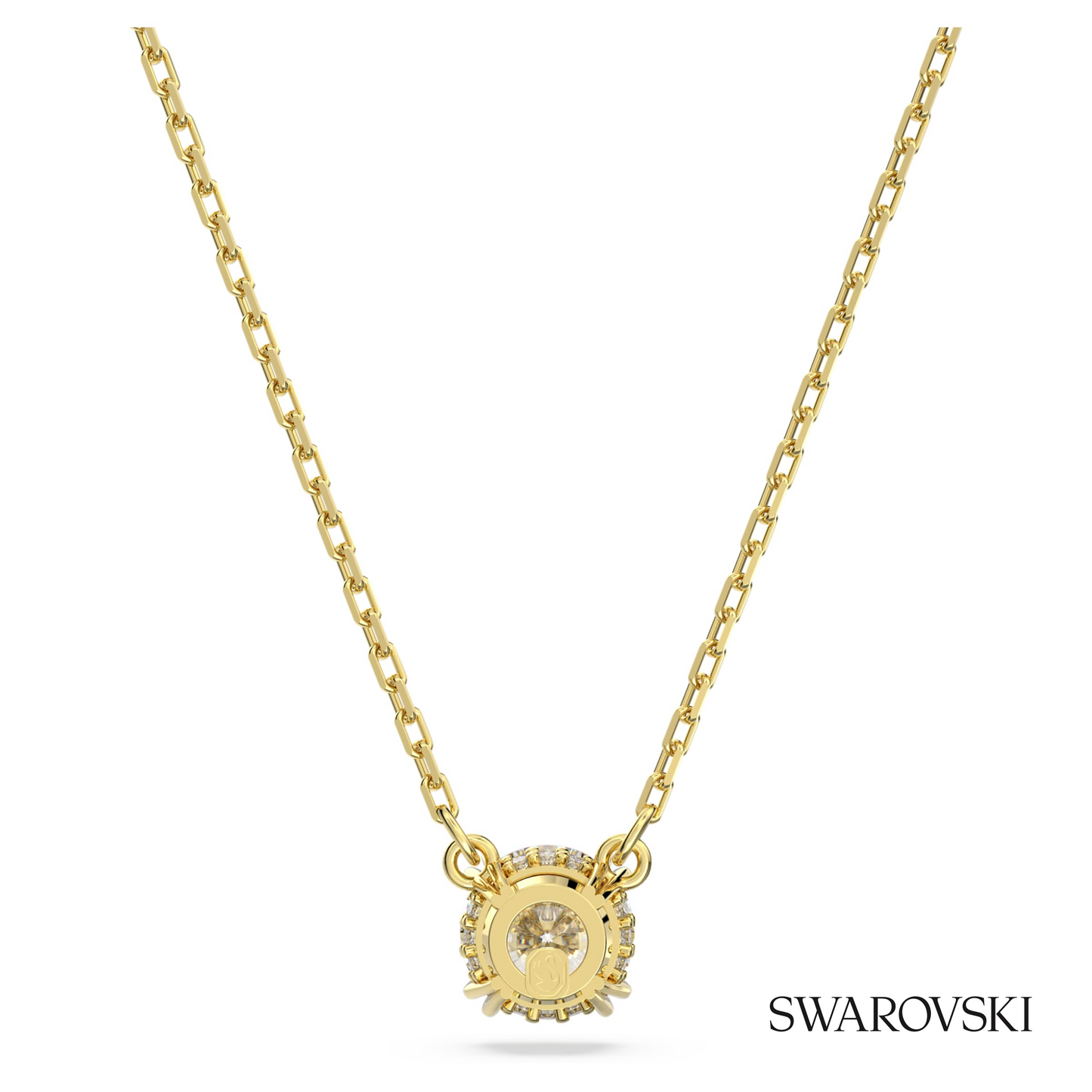 Swarovski Stilla pendant, Round cut, White, 18K gold finish – item 5636703 image 4