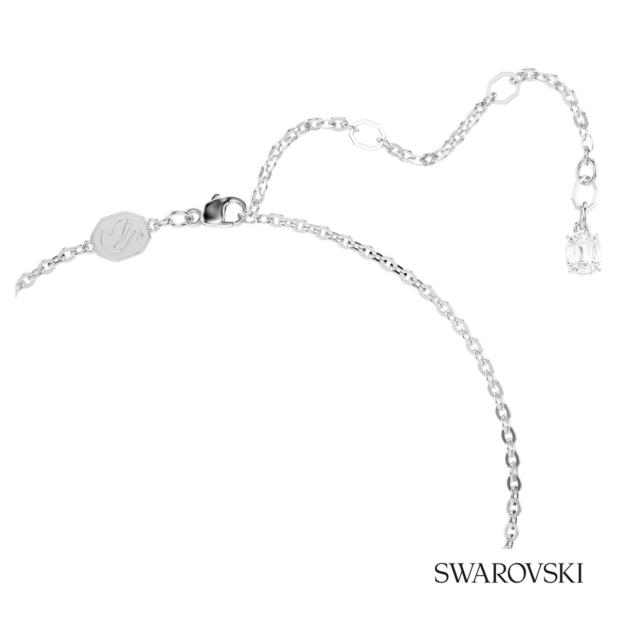 Insigne pendant, Pave, Cross, White, Rhodium plated – item 5675577 – view 4