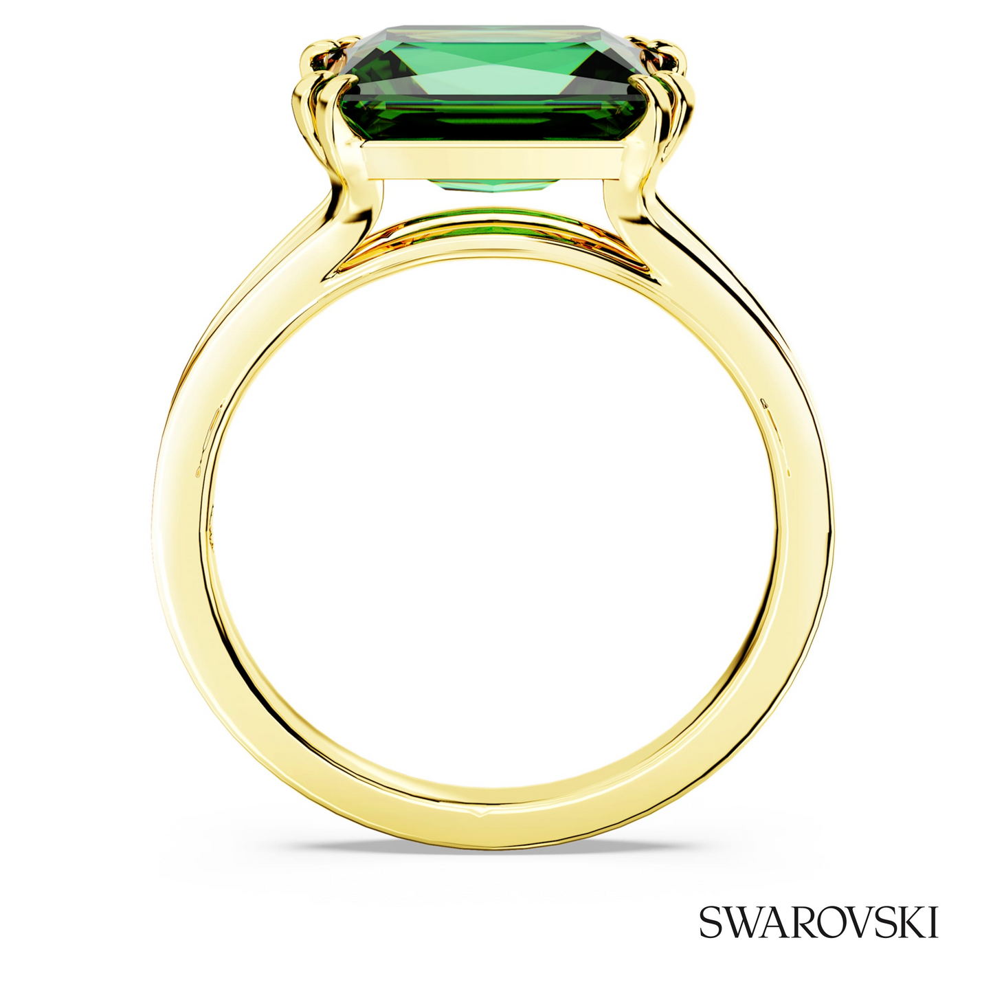 Swarovski Stilla cocktail ring, Rectangular cut, Green – item 5677140 image 4