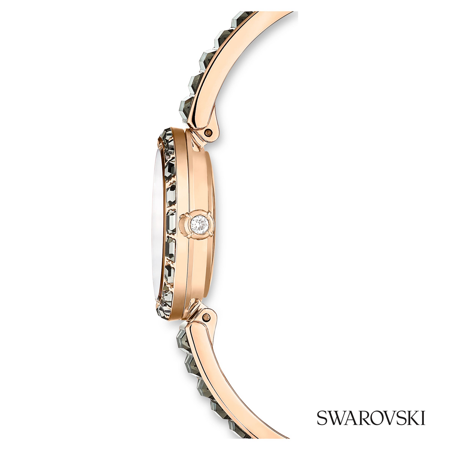 Matrix bangle watch, Swiss Made, Crystal bracelet