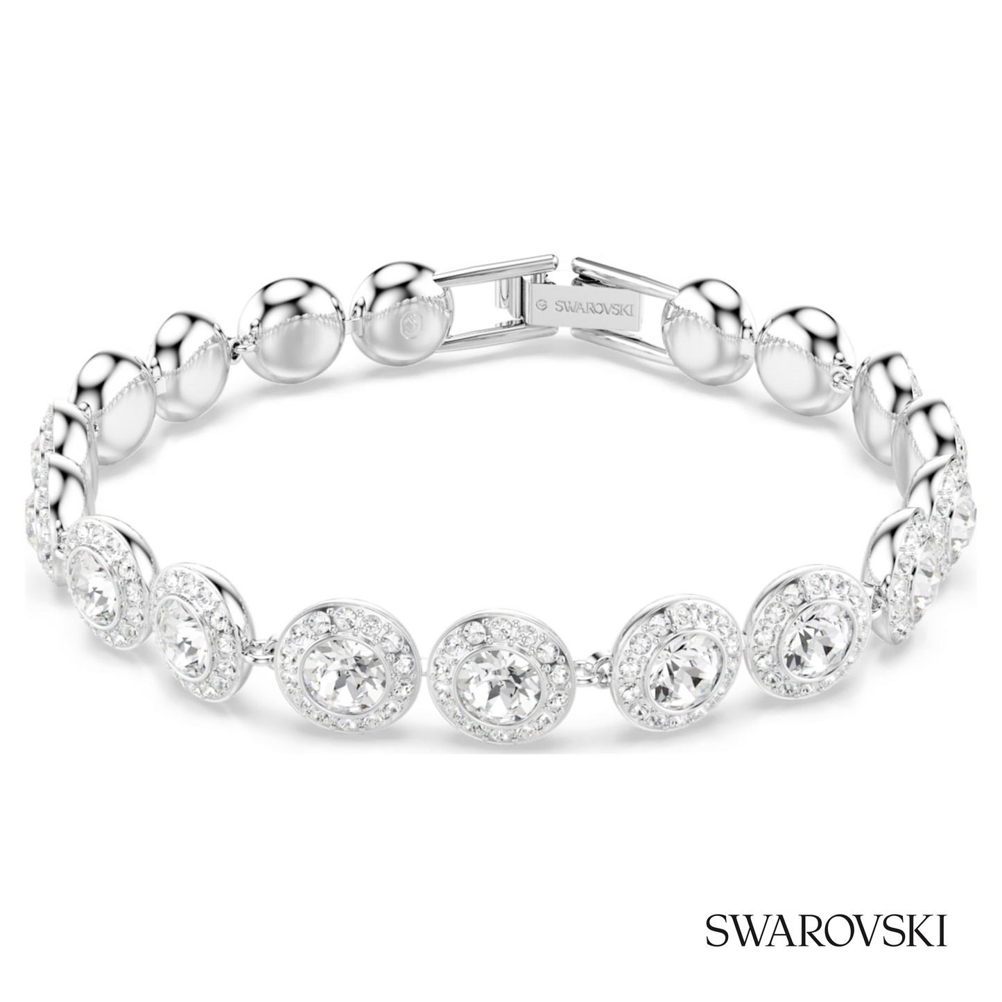 Swarovski Una Angelic bracelet, Round cut, White, Rhodium – item 5682279 image 5