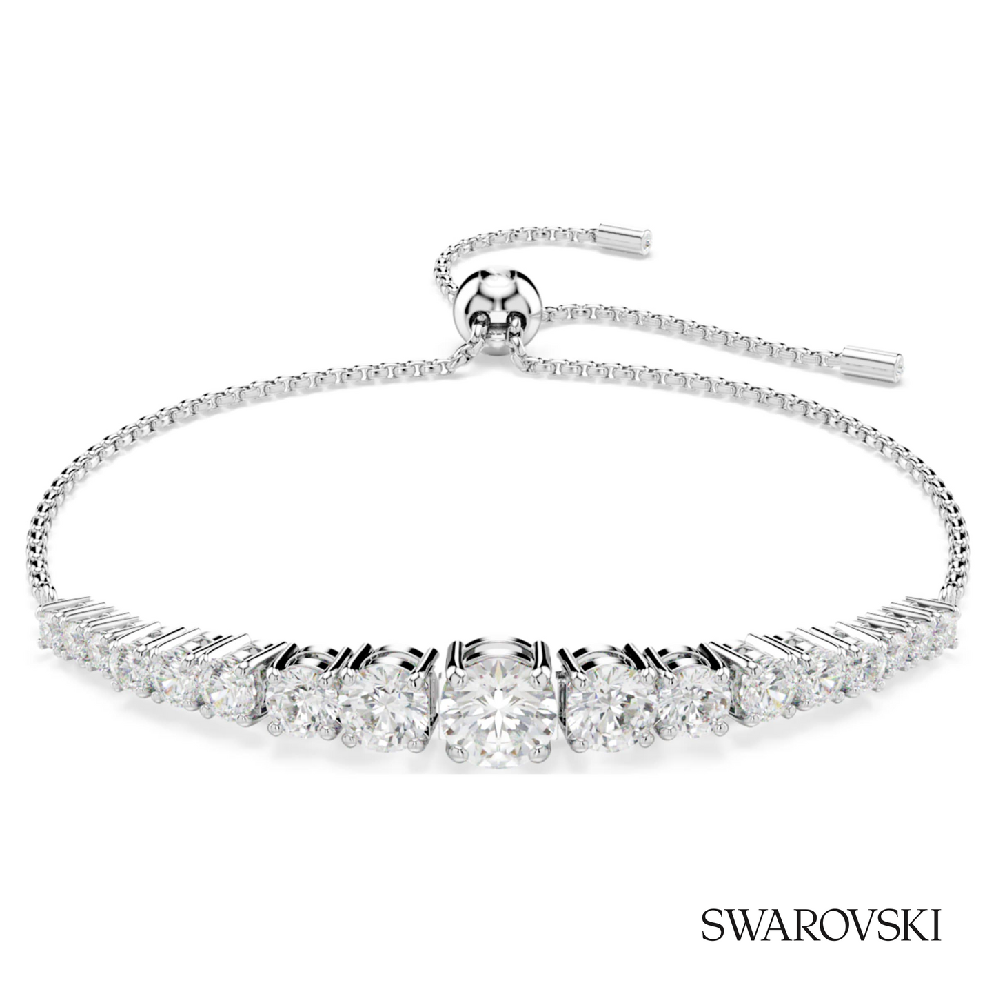 Swarovski Matrix bracelet, Gradient of round cuts, White – item 5690677 image 5