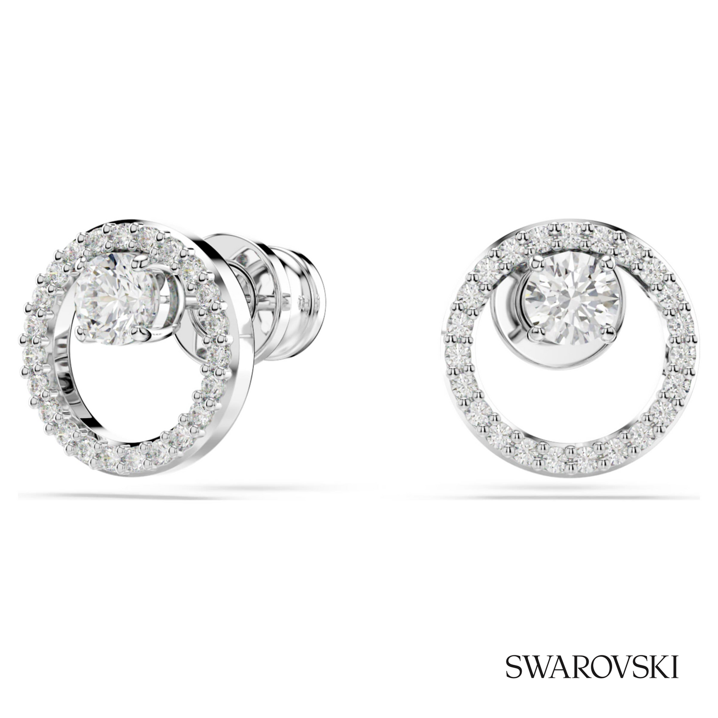 Swarovski Constella stud earrings, Round cut, White – item 5692262 image 5