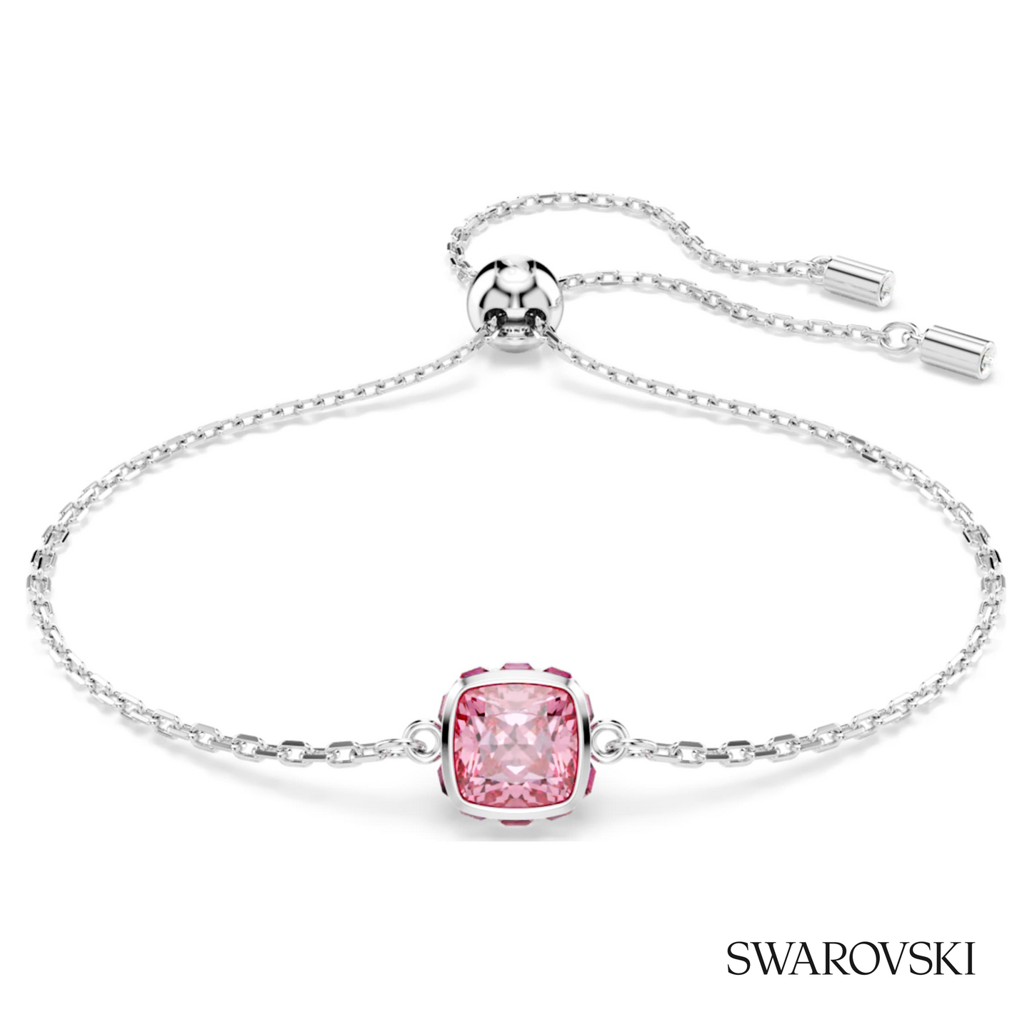 Swarovski Birthstone bracelet, Square cut, October, Pink – item 5692883 image 5