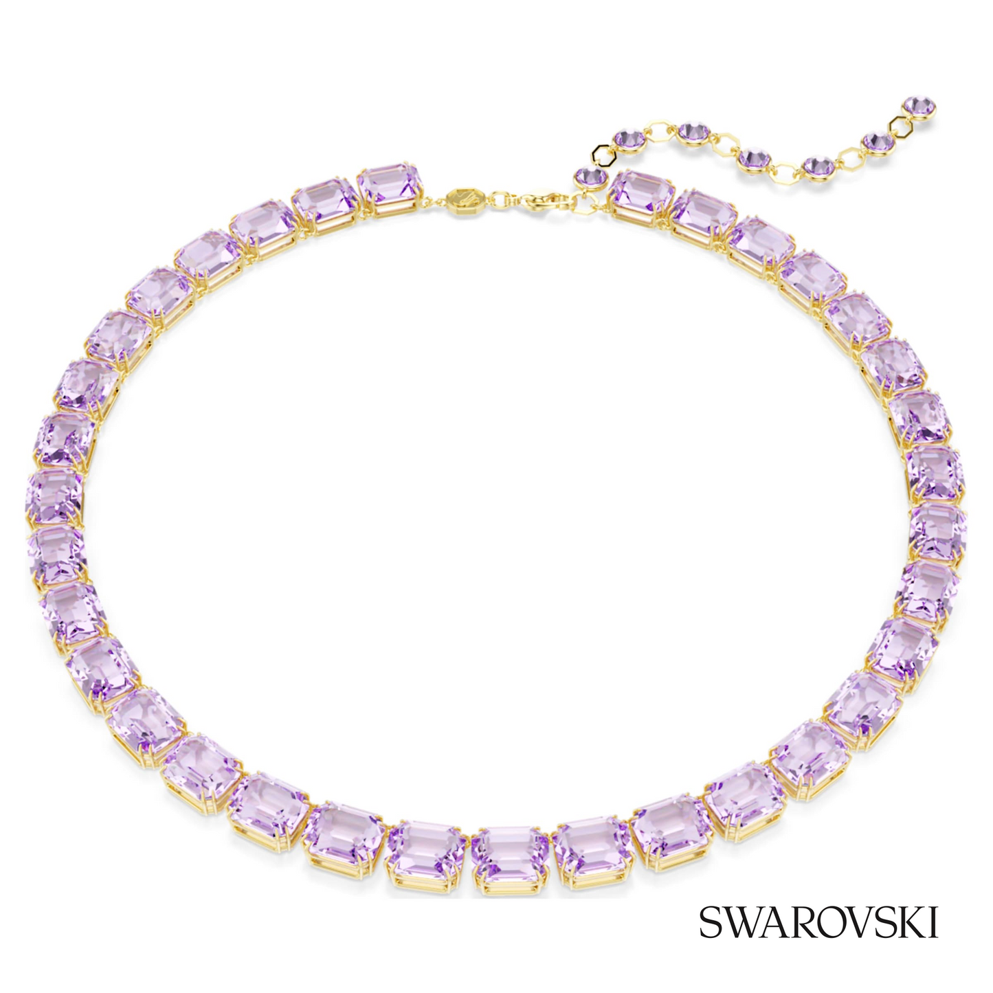 Swarovski Millenia necklace, Octagon cut, Purple, 18K gold – item 5705754 image 5