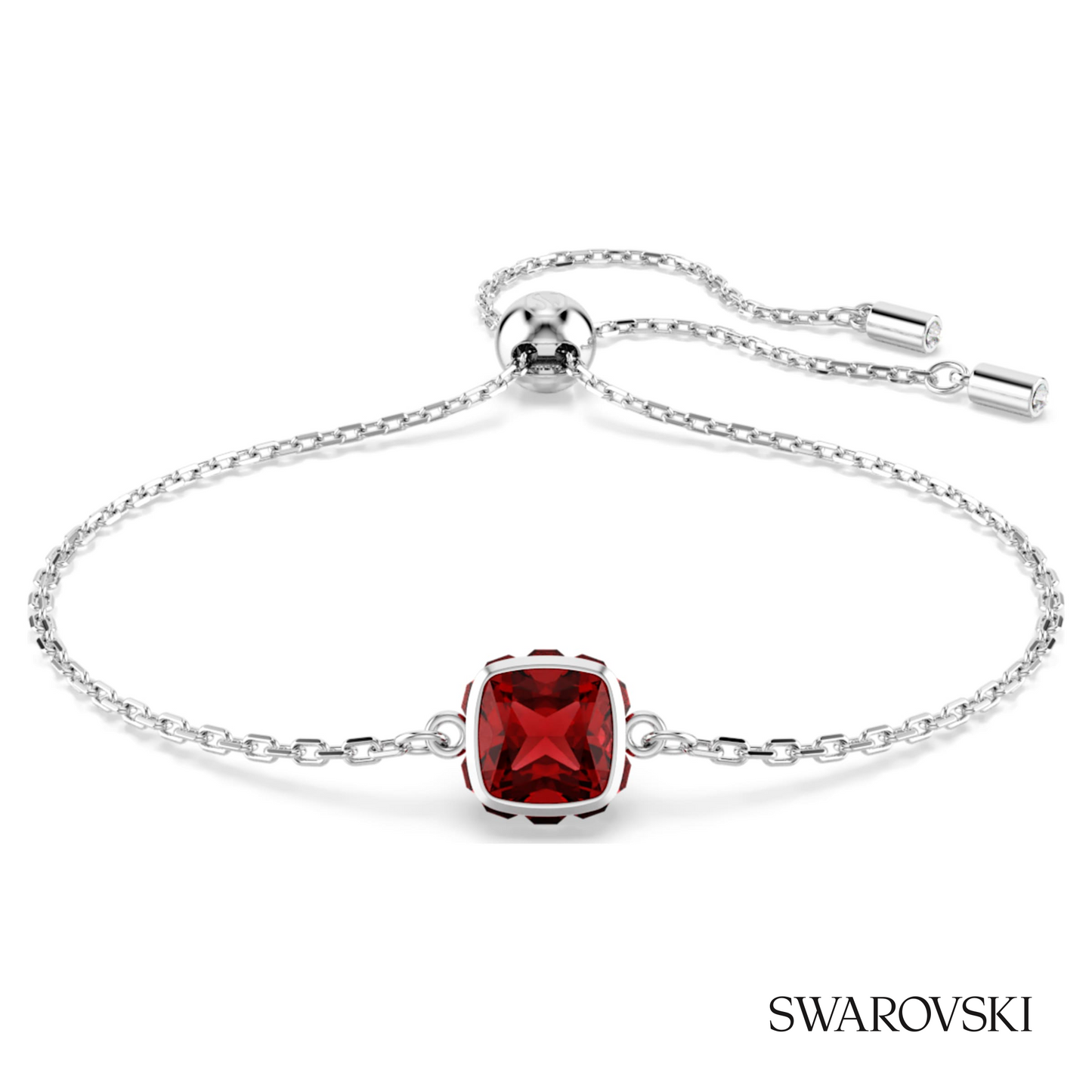 Swarovski Birthstone bracelet, Square cut, January, Red – item 5710514 image 5