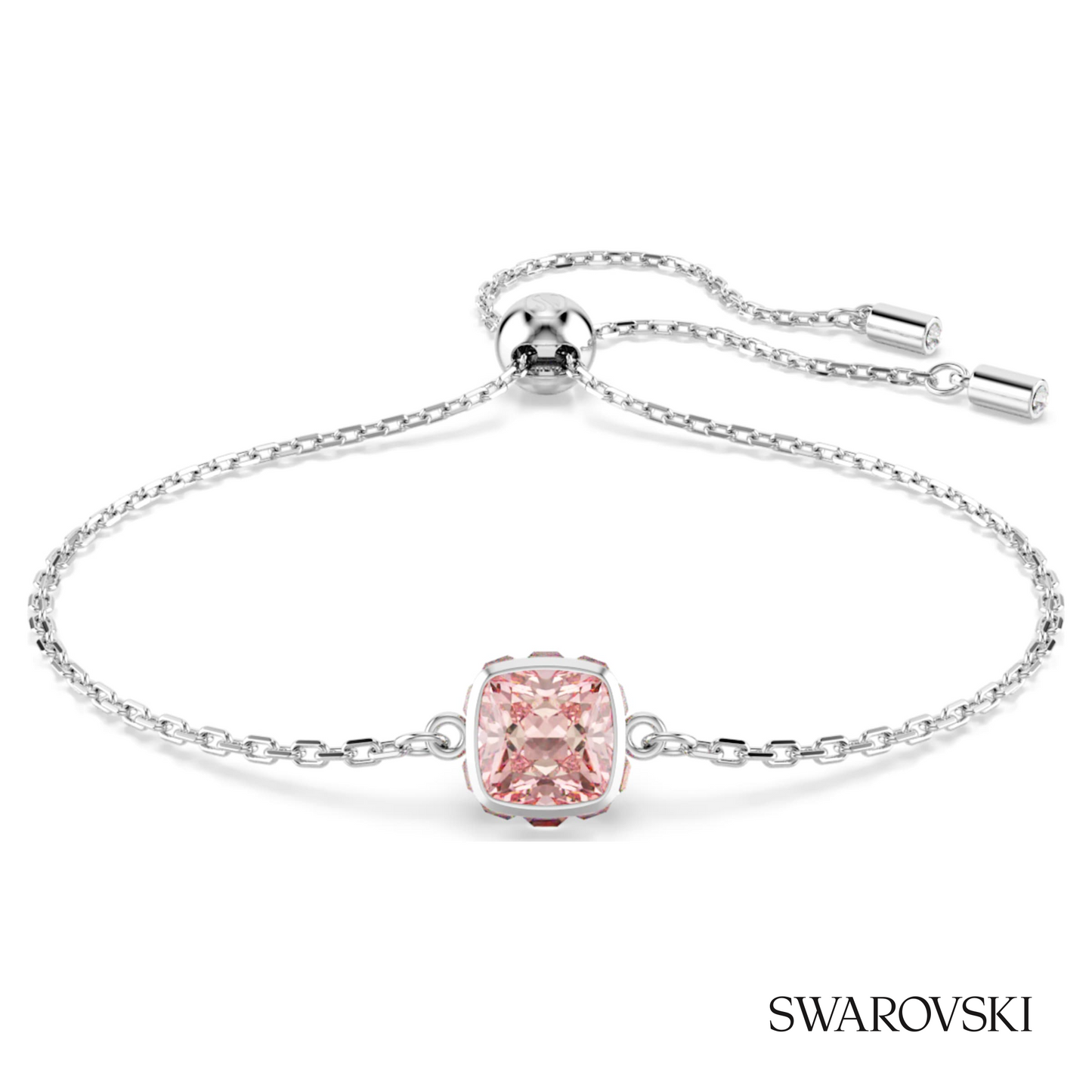 Swarovski Birthstone bracelet, Square cut, June, Pink – item 5710518 image 5