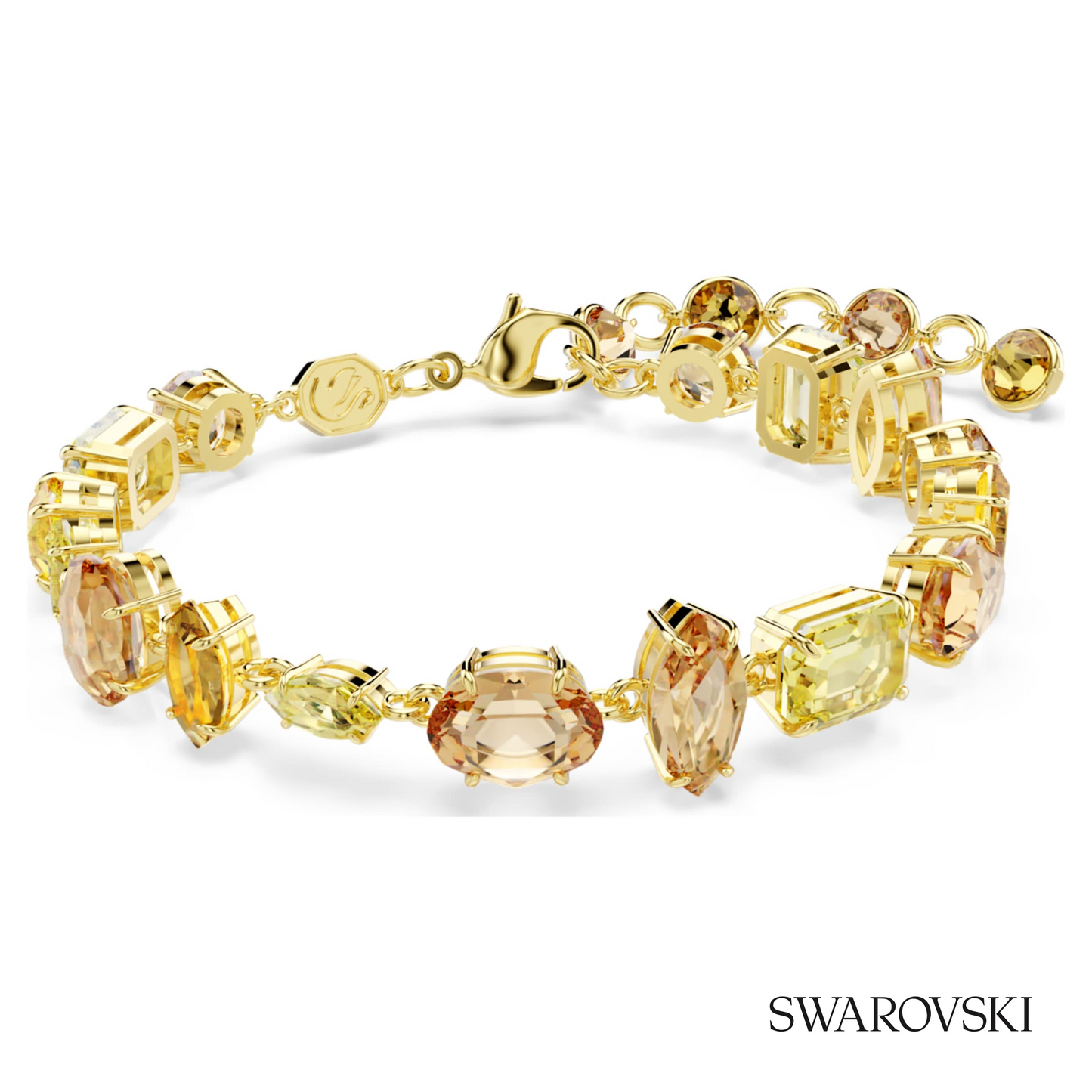 Swarovski Gema bracelet, Mixed cuts, Yellow, 18K gold – item 5718072 image 5