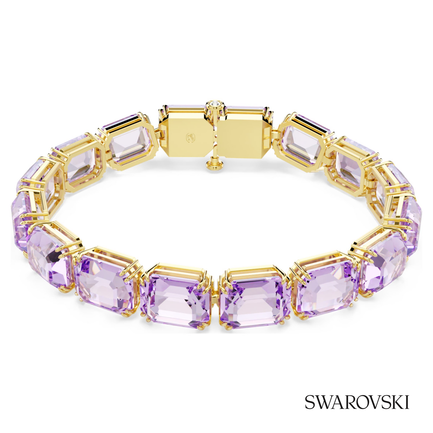 Swarovski Millenia bracelet, Octagon cut, Purple, 18K gold – item 5720487 image 5