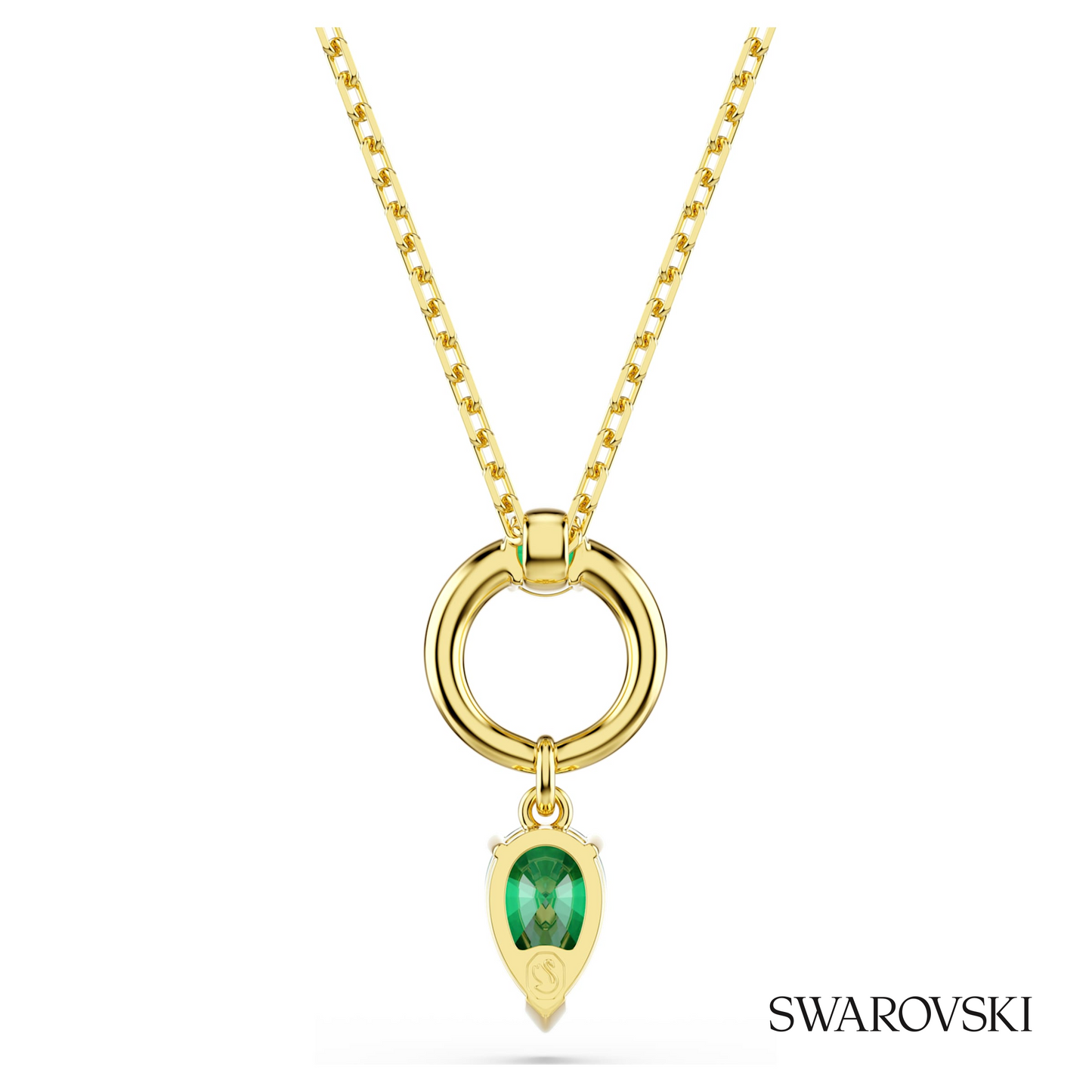 Swarovski Mesmera pendant, Mixed cuts, Green, 18K gold – item 5732484 image 5