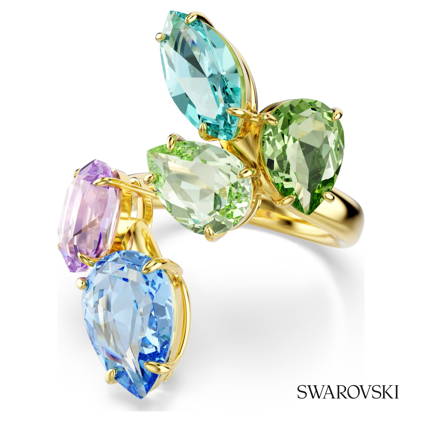 Swarovski Gema cocktail ring, Mixed cuts, Multicolored – item 5737448 image 5
