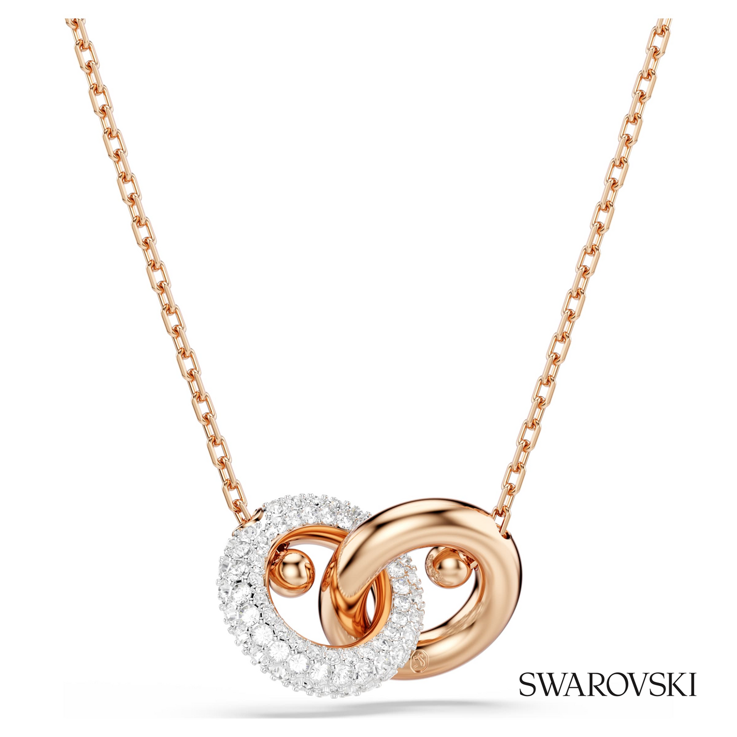 Swarovski Dextera pendant, Round cut, White, 18K rose gold – item 5738200 image 5