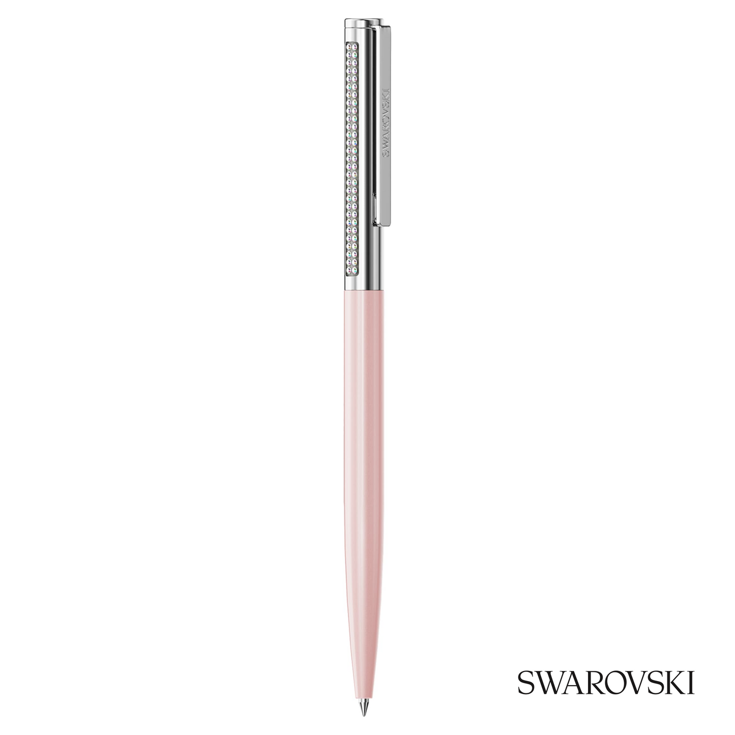 Swarovski Matrix Tennis Ballpoint Pen, Pink Lacquered, Crystals / Chrome Plated / Lacquered