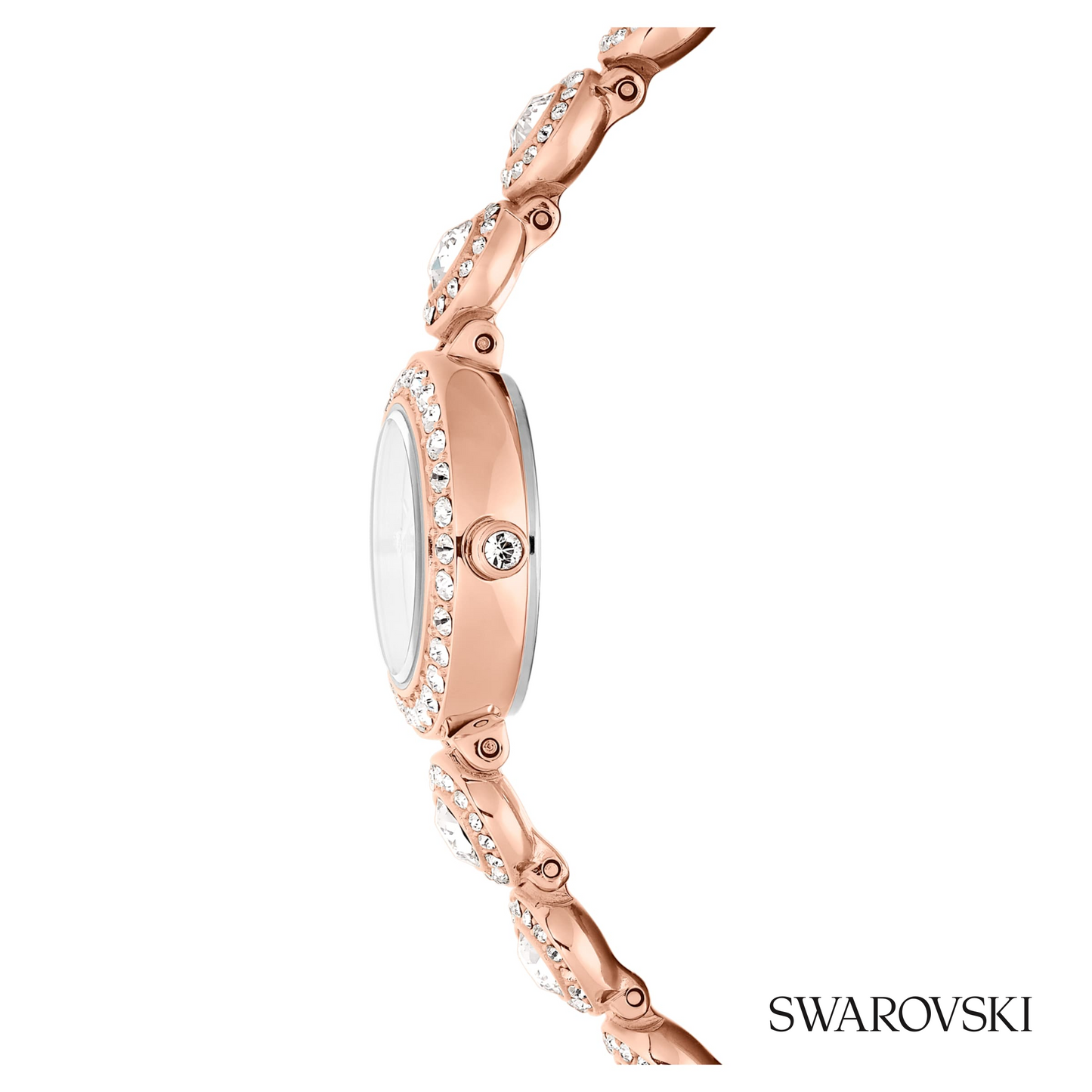 Una Angelic watch, Crystal bracelet, Rose gold tone
