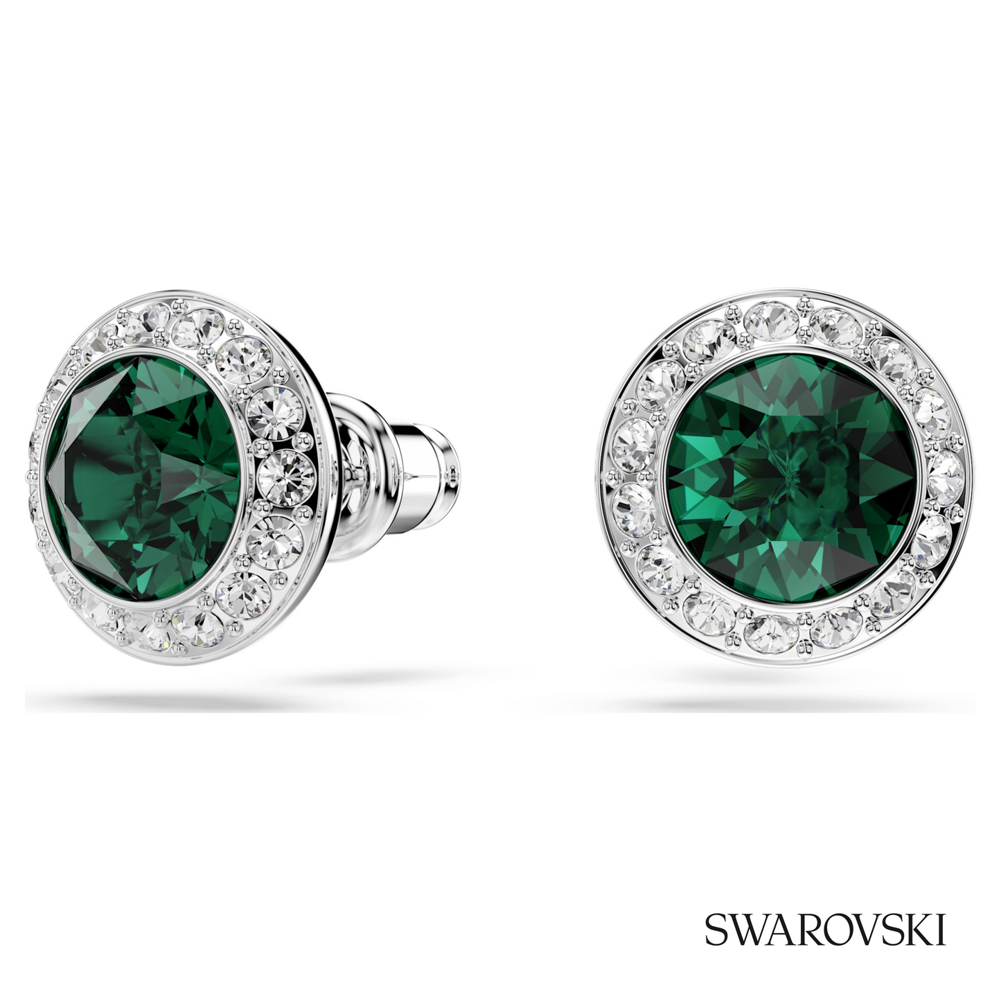 Swarovski Una Angelic set, (2), Round cut, Green, Rhodium – item 5754665 image 5