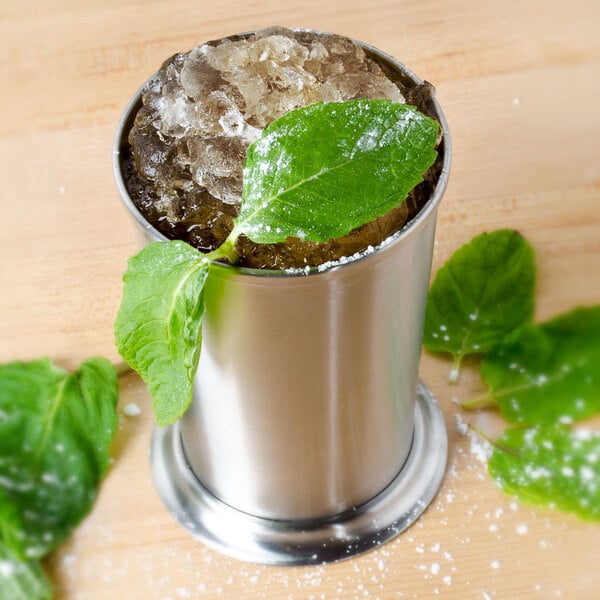 American Metalcraft JC8 8 oz. Brushed Mint Julep Cup – item 124JC8 image 2