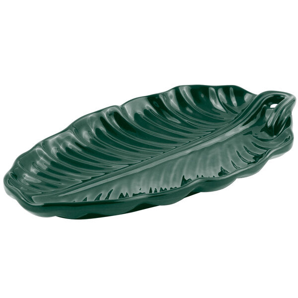 Bon Chef 9800 10" x 5" Hunter Green Serving Platter – item 2019800HN