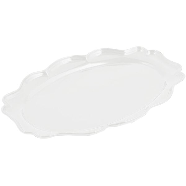 Bon Chef 2027 Queen Anne 12 1/2" x 16" Serving Platter – item 2012027WH