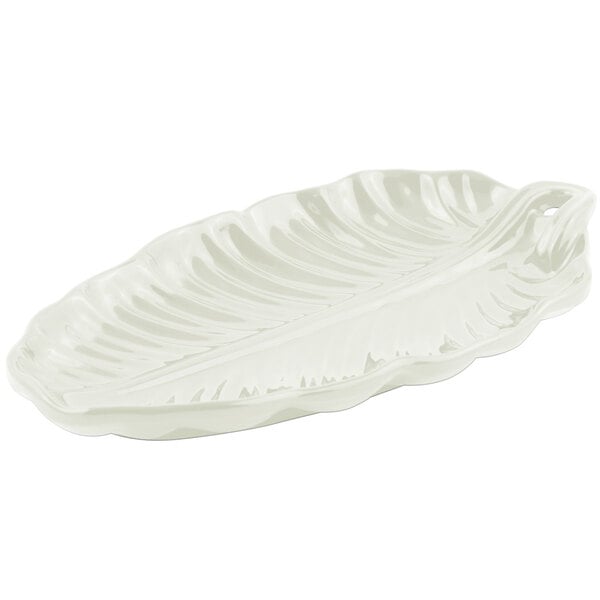Bon Chef 9802 19 1/2" x 11" Ivory Sandstone Serving Platter – item 2019802IV