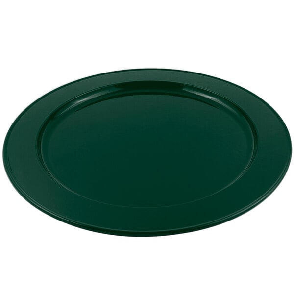 Bon Chef 2048HN 16" Hunter Green Sandstone Serving Platter – item 2012048HN