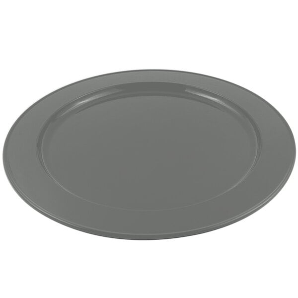 Bon Chef 2048 16" Platinum Gray Sandstone Serving Platter – item 2012048PT