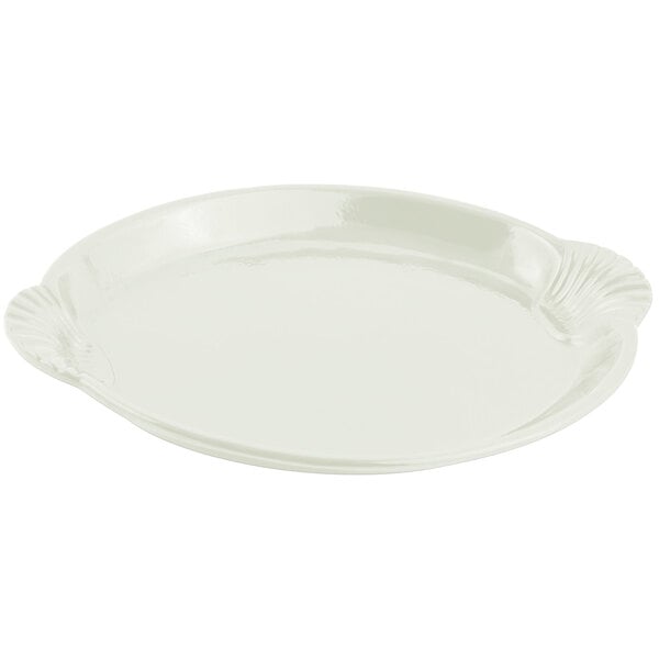 Bon Chef 2072 12" x 17" Ivory Sandstone Serving Platter – item 2012072IV