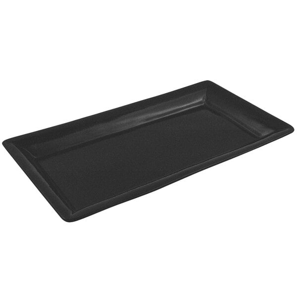 Bon Chef 5057 19" x 10" Black Speckled Display Tray – item 2015057BS